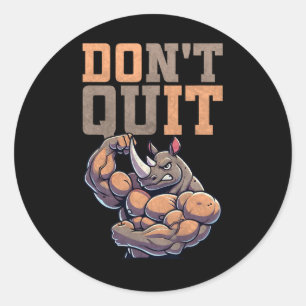 Gym Gift For Men Training Motivation Fitness Bodyb Classic Round Sticker