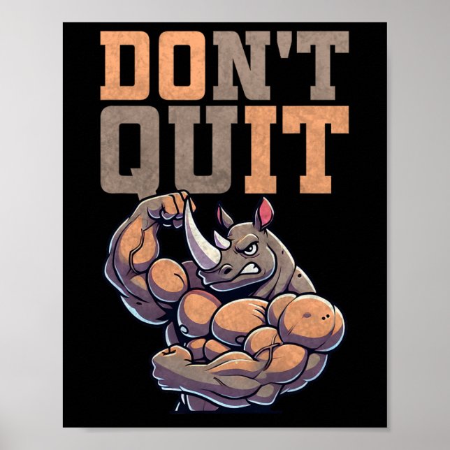 Gym Gift For Men Training Motivation Fitness Bodyb Poster (Front)