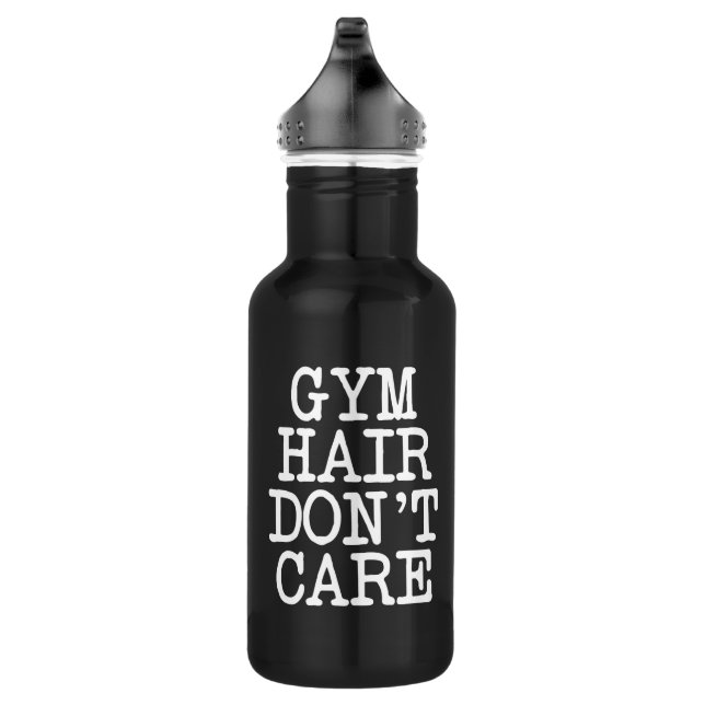 Gym Hair Don't Care funny workout fitness 532 Ml Water Bottle (Right)