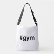GYM Hashtag Crossbody Bag