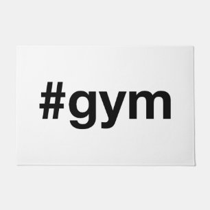 GYM Hashtag Doormat