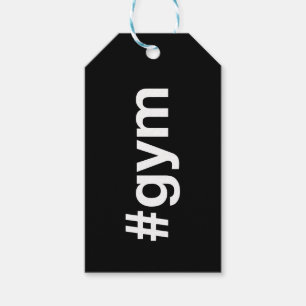 GYM Hashtag Gift Tags