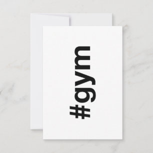 GYM Hashtag Invitation