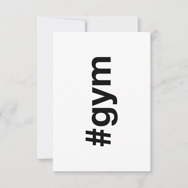 GYM Hashtag Invitation (Front)