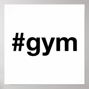 GYM Hashtag Poster