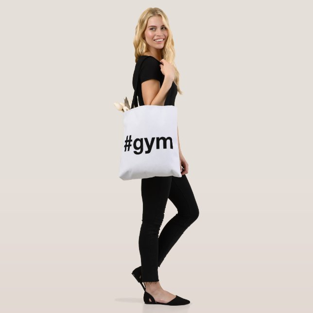 GYM Hashtag Tote Bag (On Model)