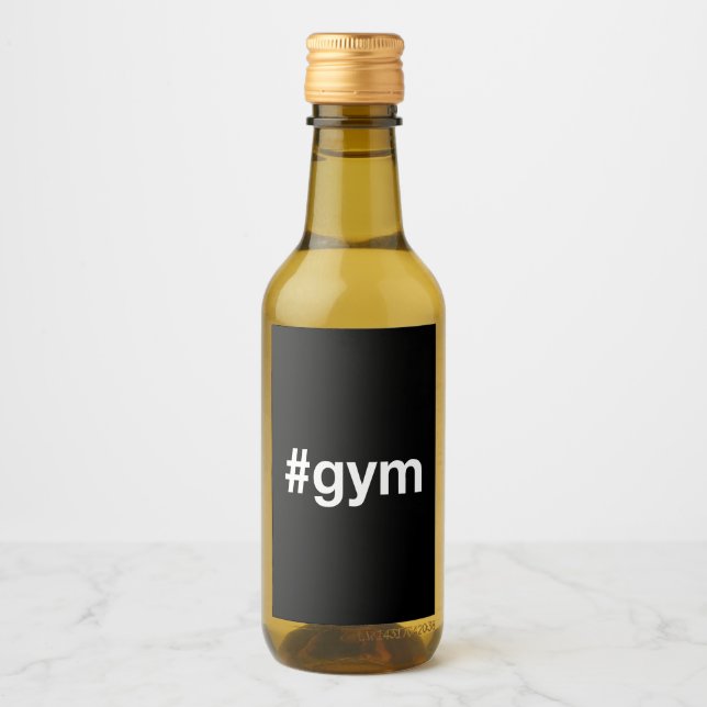 GYM Hashtag Wine Label (Front)