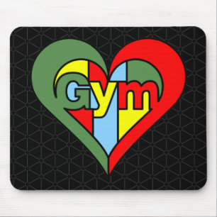 Gym Heart Mouse Mat