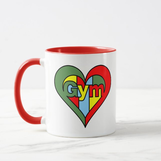 Gym Heart Mug (Left)