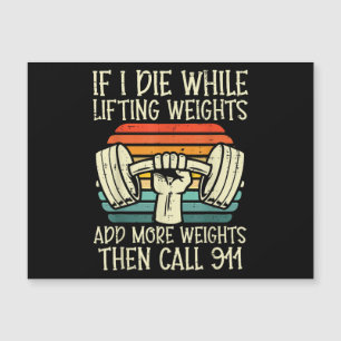 Gym If I Die Lifting Weighs Funny Workout Fitness 