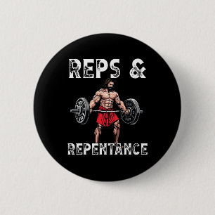 Gym Instructor Christian Beliefs Bodybuilding Jesu 6 Cm Round Badge