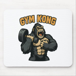 Gym Kong Funny Bodybuilding Fitness Gorilla Beast  Mouse Mat