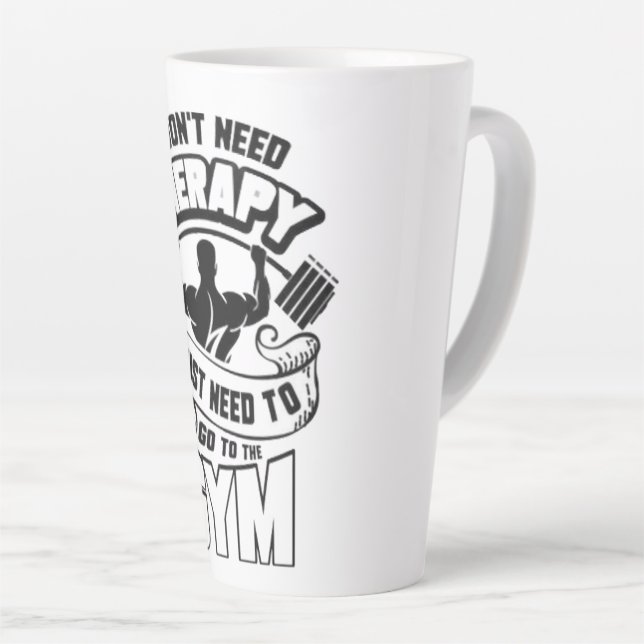 Gym Latte Mug (Right Angle)