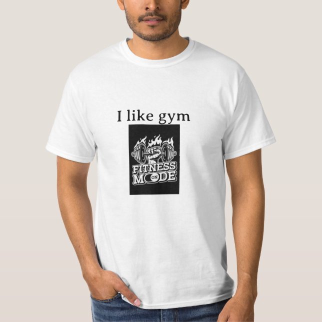 Gym life is The best Life T-Shirt (Front)