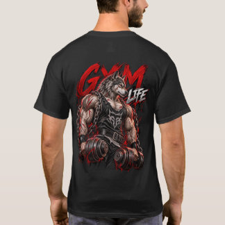 Gym Life Werewolf Beast Mode Bodybuilding Fitness T-Shirt