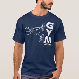 Gym Lion Soldier Lifting Fitness Motivation Design T-Shirt