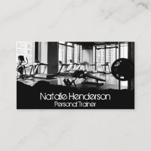 Gym Location   Torn Effect Business Card