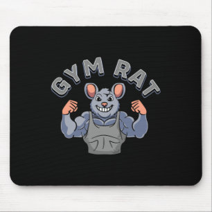 Gym Lover Bodybuilding Workout Funny Gym Rat  Mouse Mat