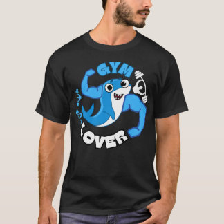 Gym lover funny shark kawaii  T-Shirt