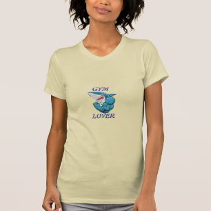 Gym Lover Shark – Funny Fitness Shark Design T-Shirt