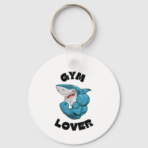 GYM LOVER Shark keychain - Fun & Motivational Gift