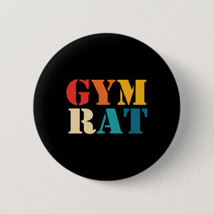 Gym Lover Workout Bodybuilding Retro Alphabet Gym 6 Cm Round Badge