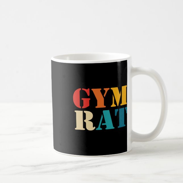Gym Lover Workout Bodybuilding Retro Alphabet Gym  Coffee Mug (Right)