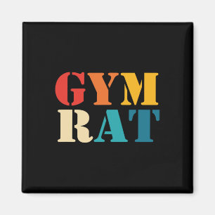 Gym Lover Workout Bodybuilding Retro Alphabet Gym Magnet