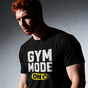 Gym Mode ON – Bold Fitness Motivation T-Shirt