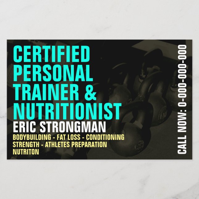 Gym modern style flyer (Front)