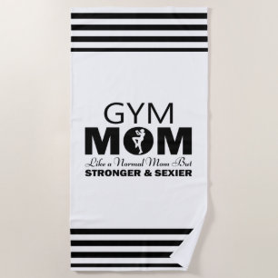 Gym Mom Beach Towel