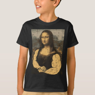 Gym Mona Lisa Muscle Fun Workout Fitness Bodybuild T-Shirt