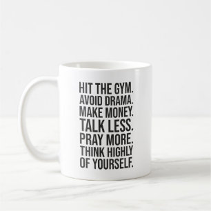 Gym, Money, Pray - Success Motivation Coffee Mug