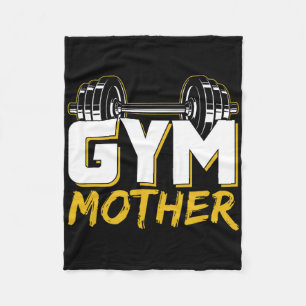 Gym Mother Training Workout Weightlifting Fitness Fleece Blanket