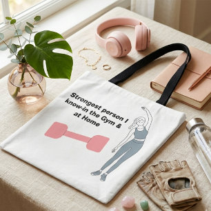Gym mothers day gift for fitness mum  tote bag