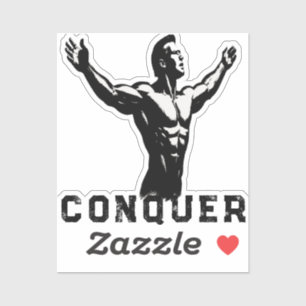 Gym Motivation Black Sticker