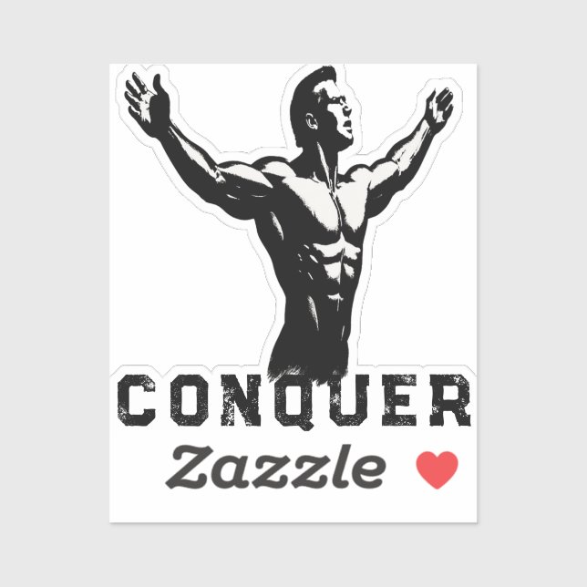 Gym Motivation Black Sticker (Sheet)