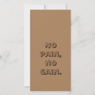 GYM Motivation Custom text And Light Brown Holiday Card