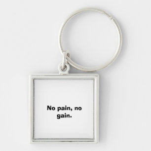 GYM Motivation Custom text  And Light Brown Key Ring