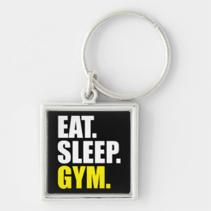 Gym Motivation - Eat, Sleep, Gym Key Ring