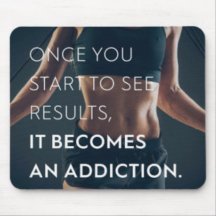 Gym Motivation For Women - Results - Workout Mouse Mat