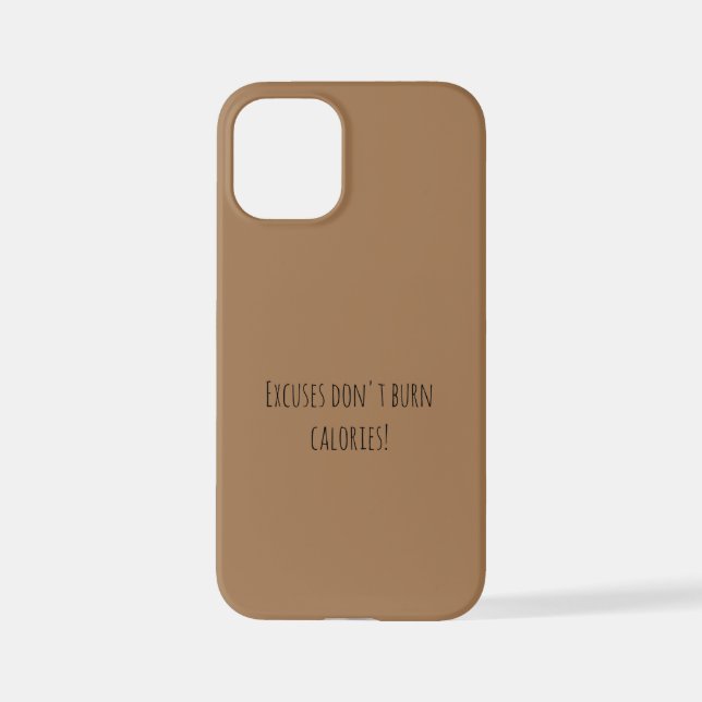GYM Motivation quotes And Light Brown  iPhone Case (Back)