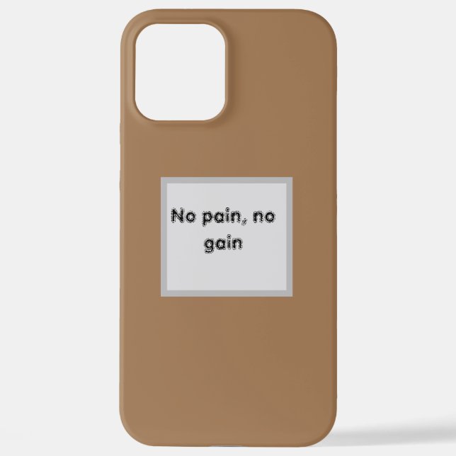 GYM Motivation quotes And Light Brown  iPhone Case (Back)