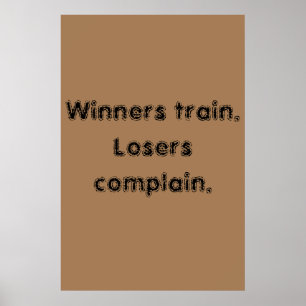 GYM Motivation quotes And Light Brown Poster