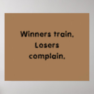GYM Motivation quotes And Light Brown Poster