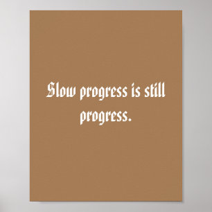 GYM Motivation quotes And Light Brown Poster