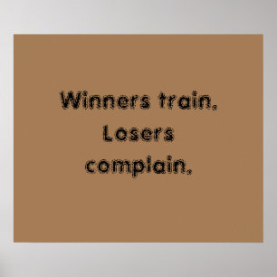 GYM Motivation quotes And Light Brown Poster