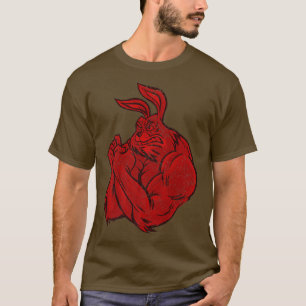 Gym Motivation Workout Bodybuilder Fitness Rabbit T-Shirt