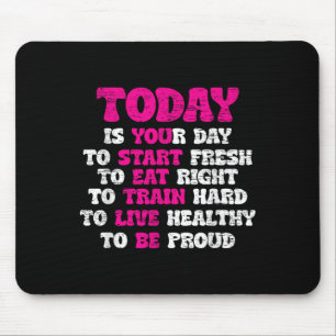Gym Motivation Workout Quote Motivational Fitness Mouse Mat