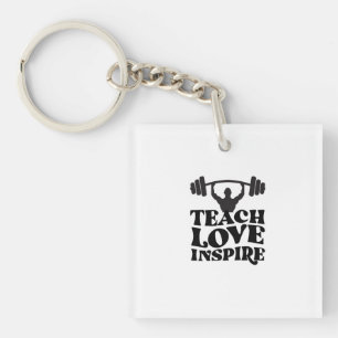 GYM motivational design Key Ring